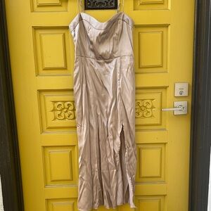 Abercrombie & Fitch Strapless Tan Dress